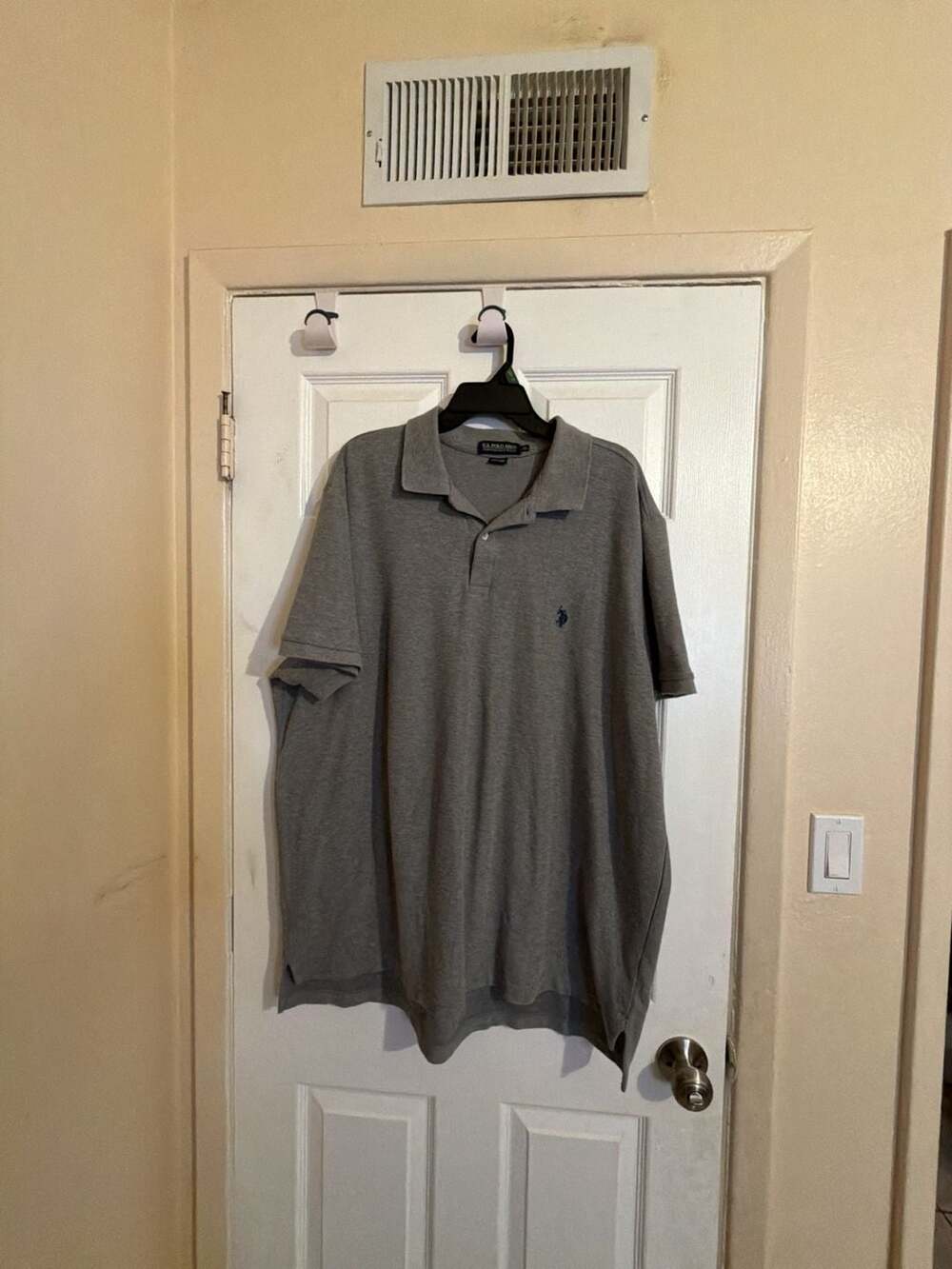 U.S. Polo Assn. Performance Pique Polo Shirt Gray 3XL